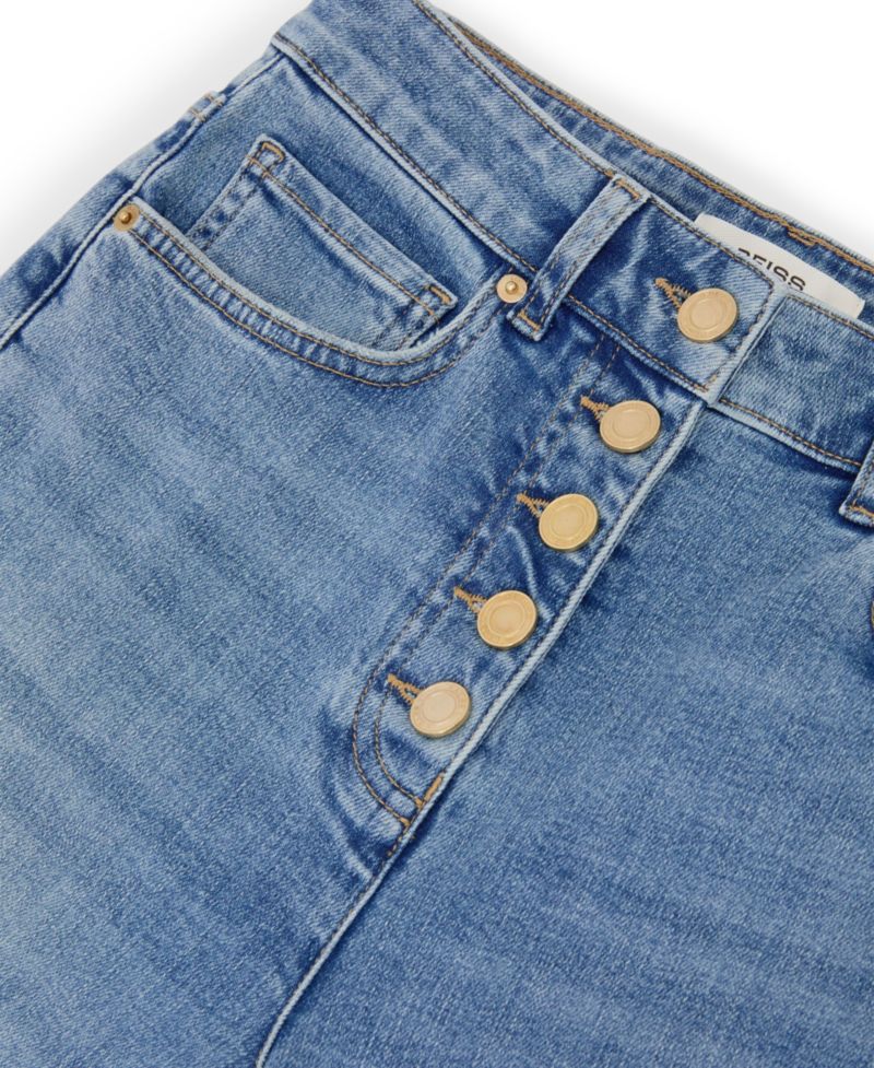 Petite Lana High-Waisted Straight-Leg Cropped Jeans, 25" Inseam