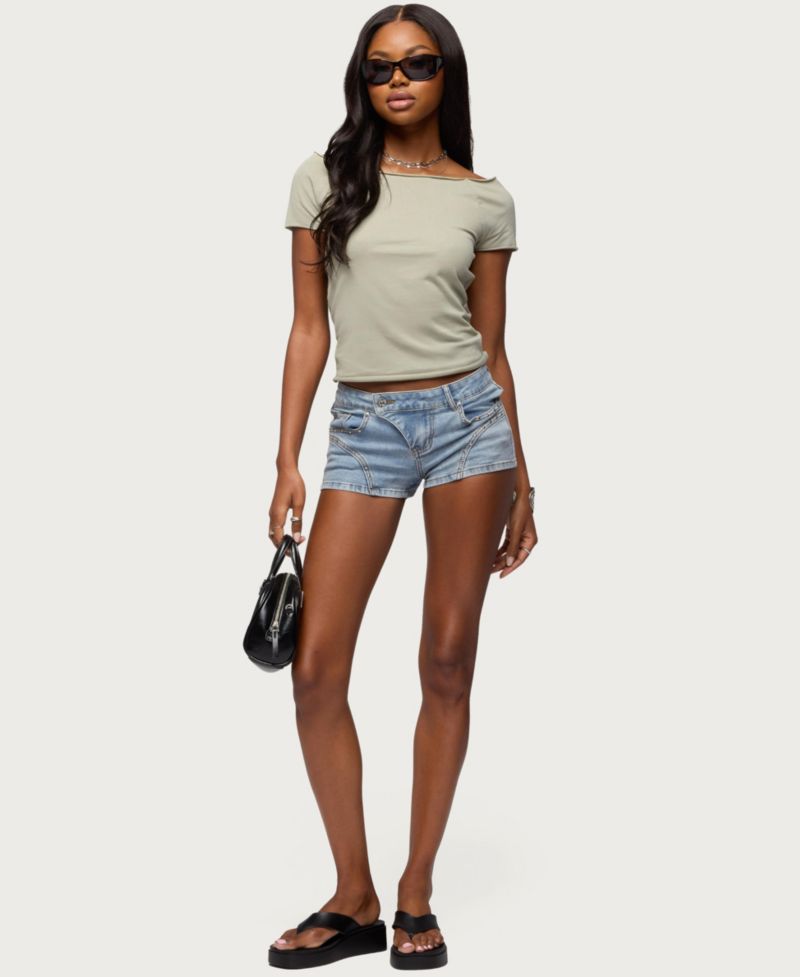 Women's Kamalah Boat Neck Cotton T Shirt