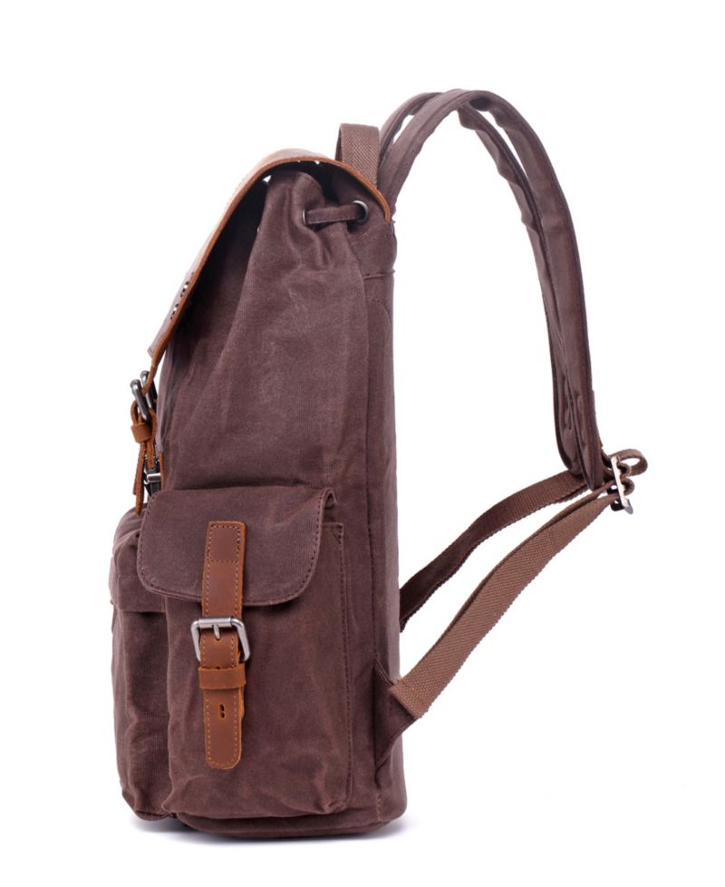Stone Creek Waxed Canvas Backpack Handbag
