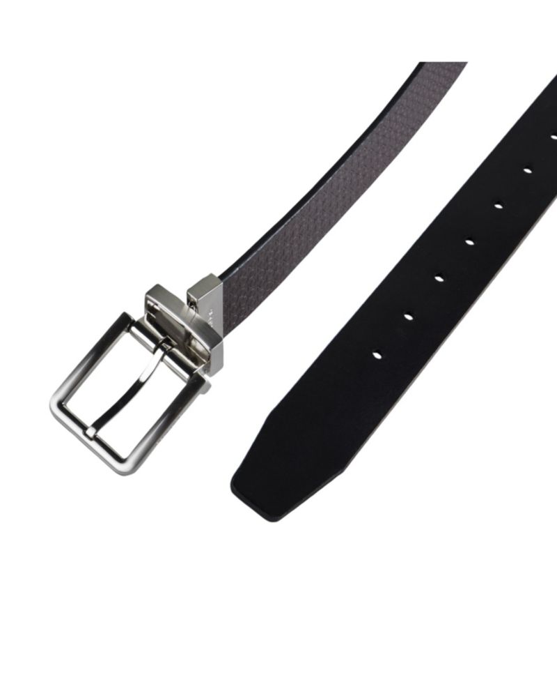 35MM Men's Micro Logo Strap Reversible Casual Belt