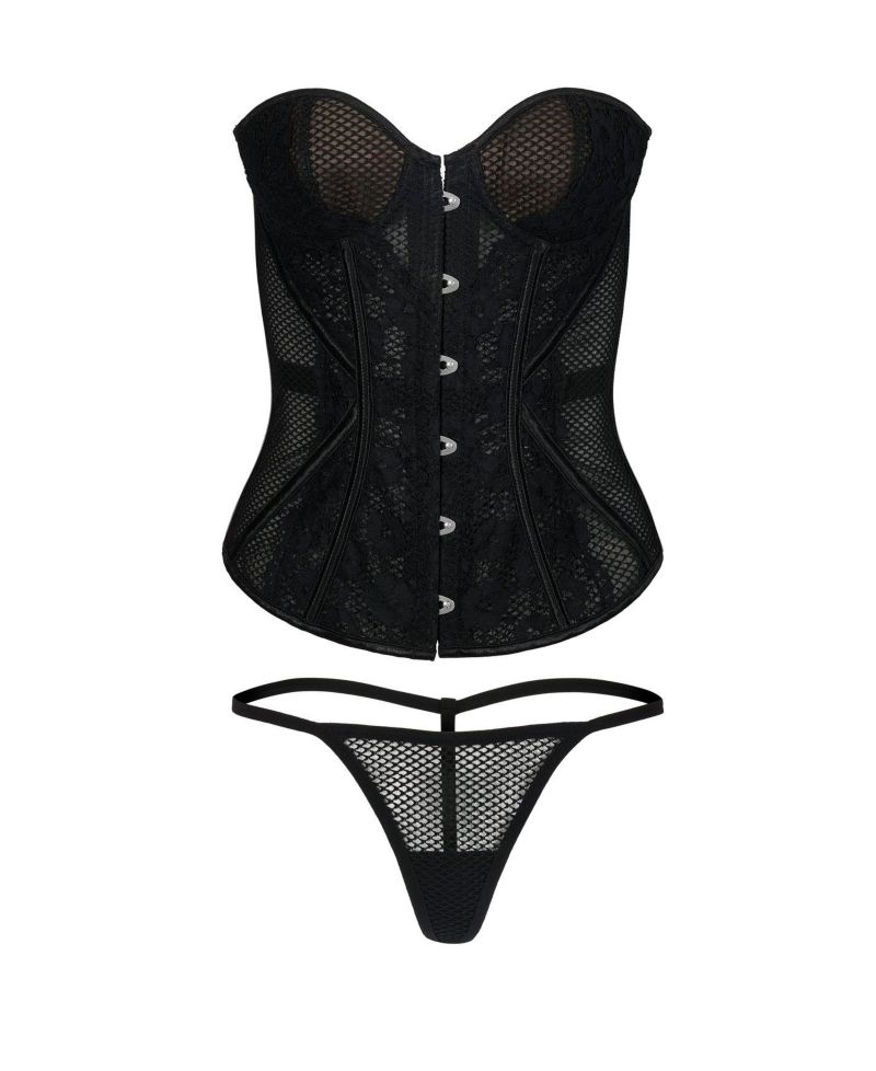 Women's Padma Sweetheart Corset and G-String Set