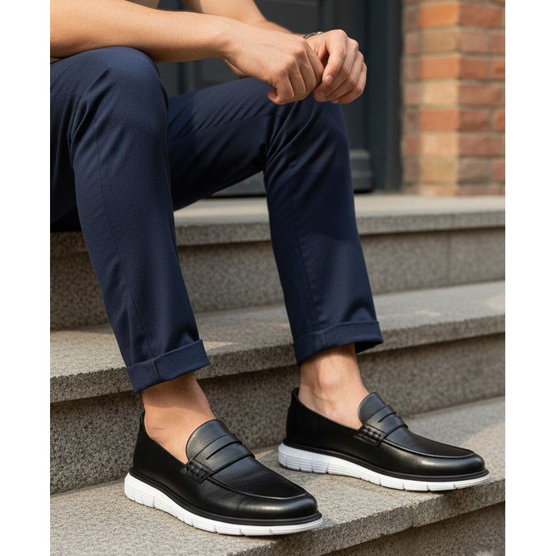 Men's Empire Street Hands-Free Slip On Technology Lightweight Penny Loafers