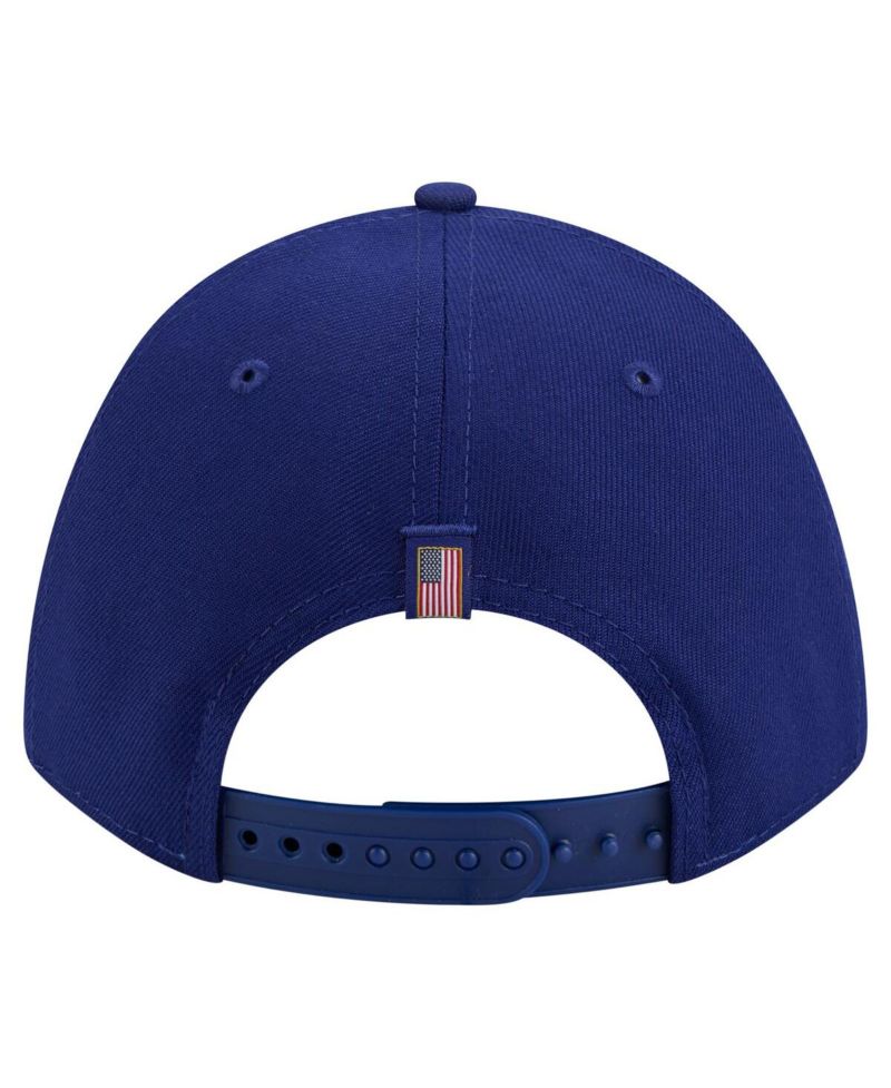 Men's Royal Los Angeles Dodgers American Flag 9FORTY M-Crown A-Frame Adjustable Hat