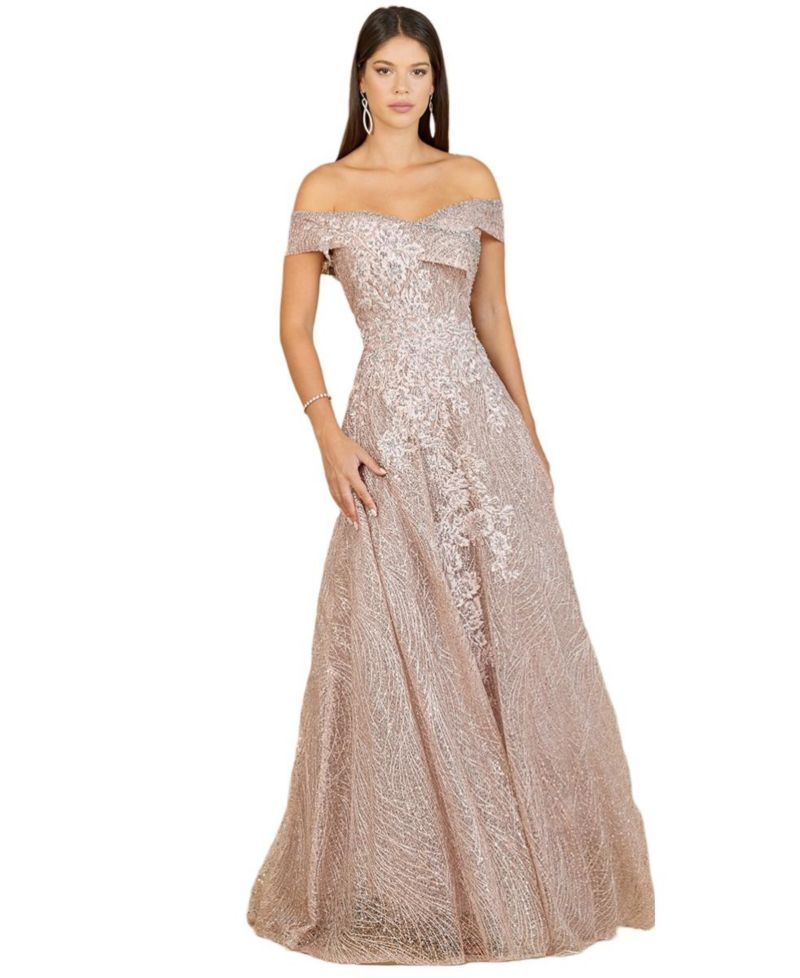 Women's Off Shoulder A-Line Gown
