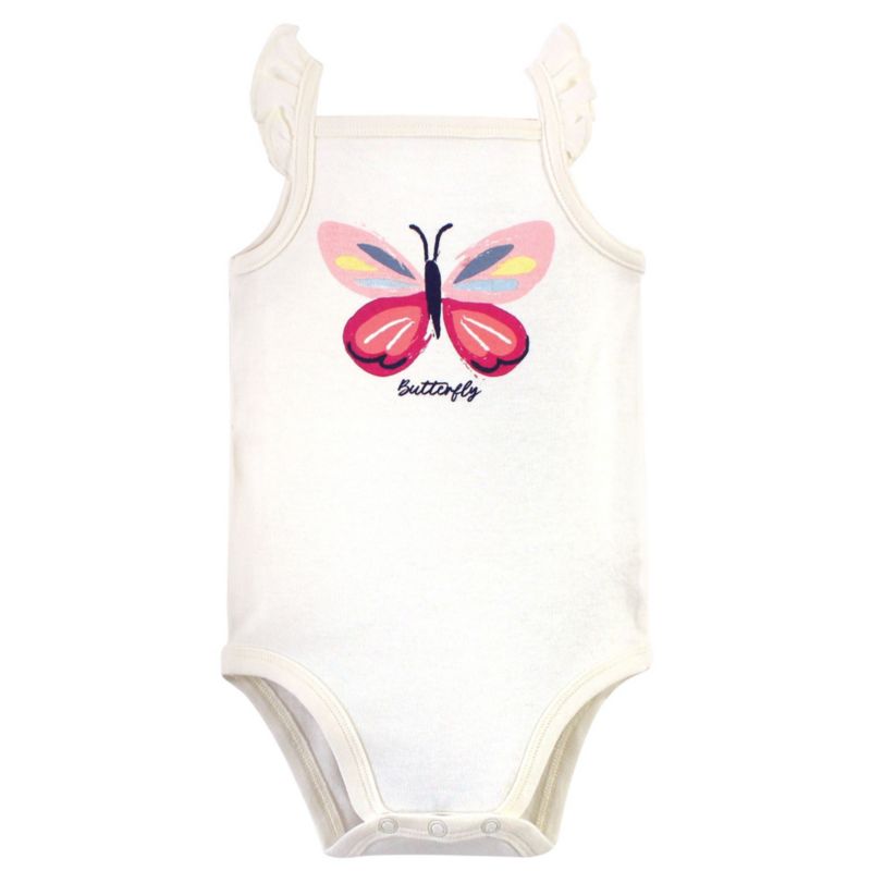 Baby Girls 5Pk Natural Sleeveless Bodysuits