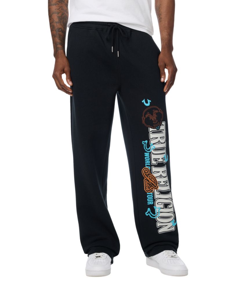 Men's Southwest Straight-Leg Puff-Print Graphic Sweatpant