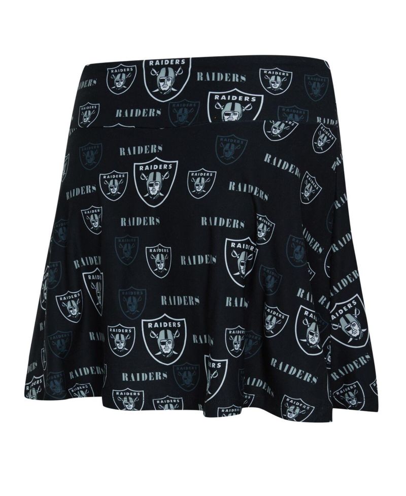 Women's Black Las Vegas Raiders Mosaic Allover Print Skort
