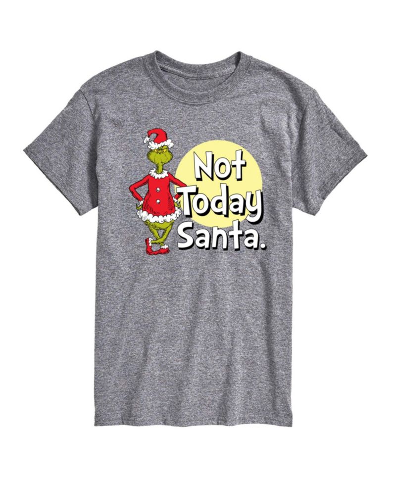 Men's The Grinch Not Today Santa Short-Sleeve Graphic T-Shirt