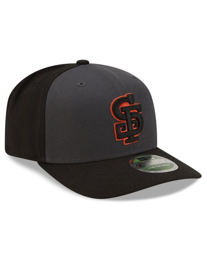 Men's Gray/Black San Francisco Giants Player Replica Alternate 9SEVENTY Adjustable Hat