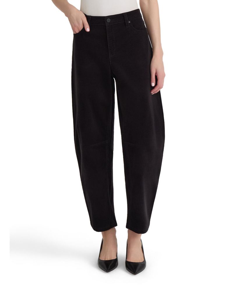 Women's Lexington Mid-Rise Barrel Corduroy Pants