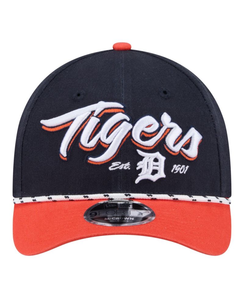 Men's Navy/Orange Detroit Tigers Team Loyal 9FORTY M-Crown Adjustable Hat