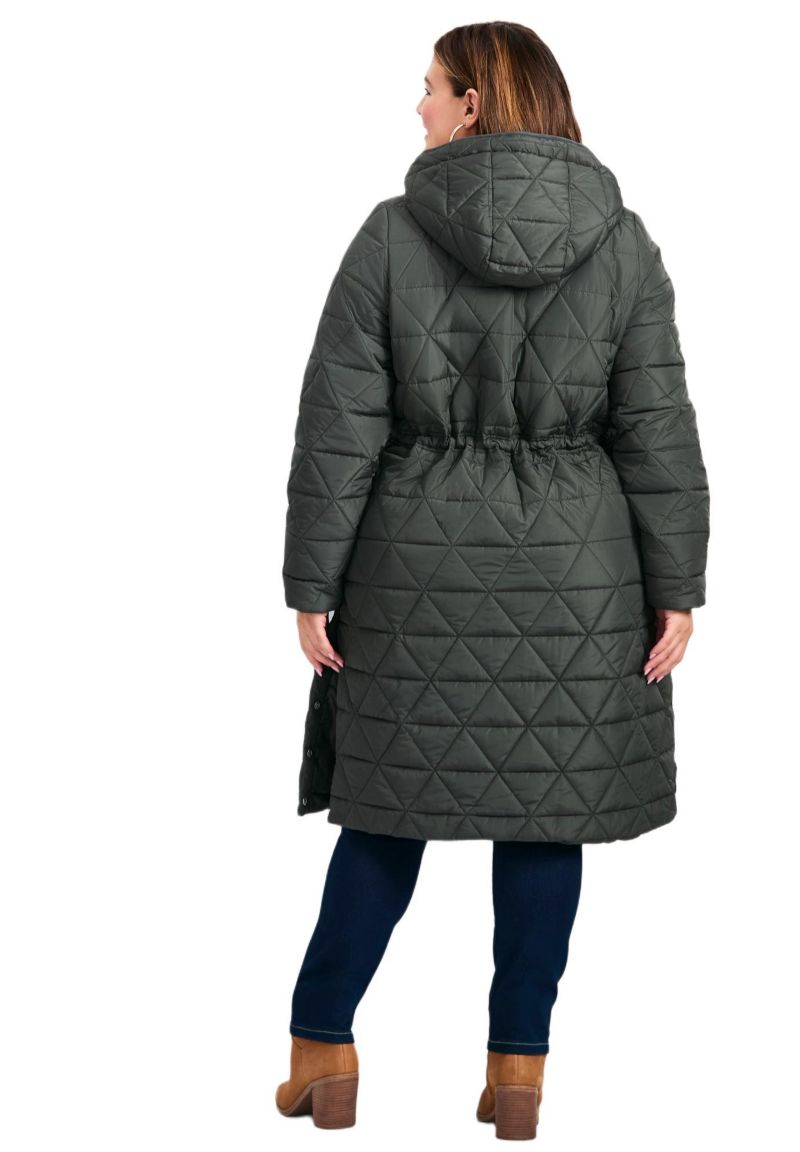 Women's Plus Size Quinn Longline Puffer Jacket