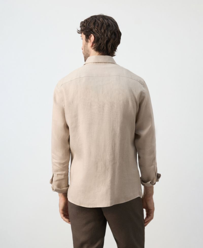 Men's Linen Regular-Fit Shirt