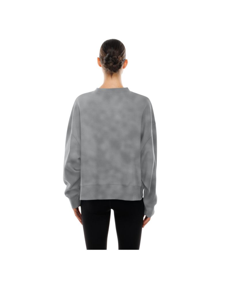Women's Silver Las Vegas Aces Oversized Mineral Wash Sweatshirt