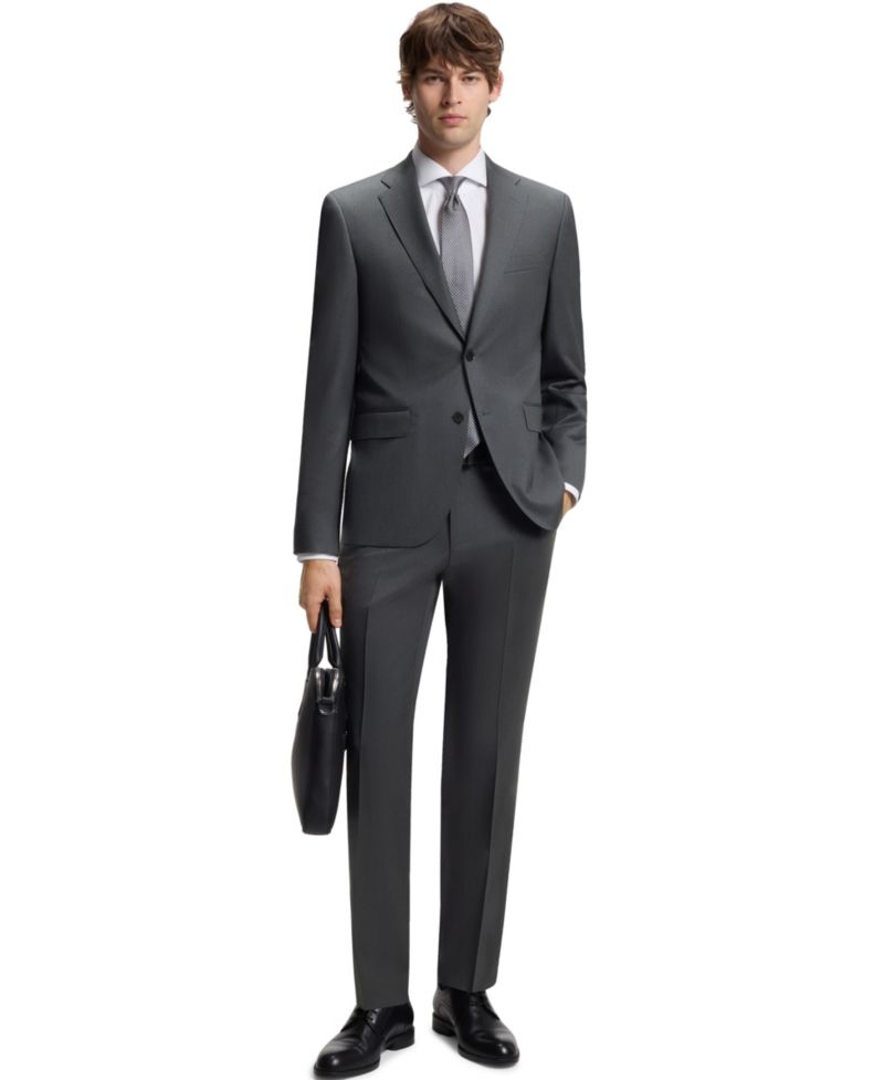 Men's Virgin-Wool Serge Suit Jacket