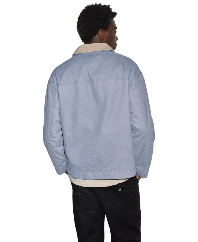 Men's Framework Corduroy Collar Front Zip Jacket