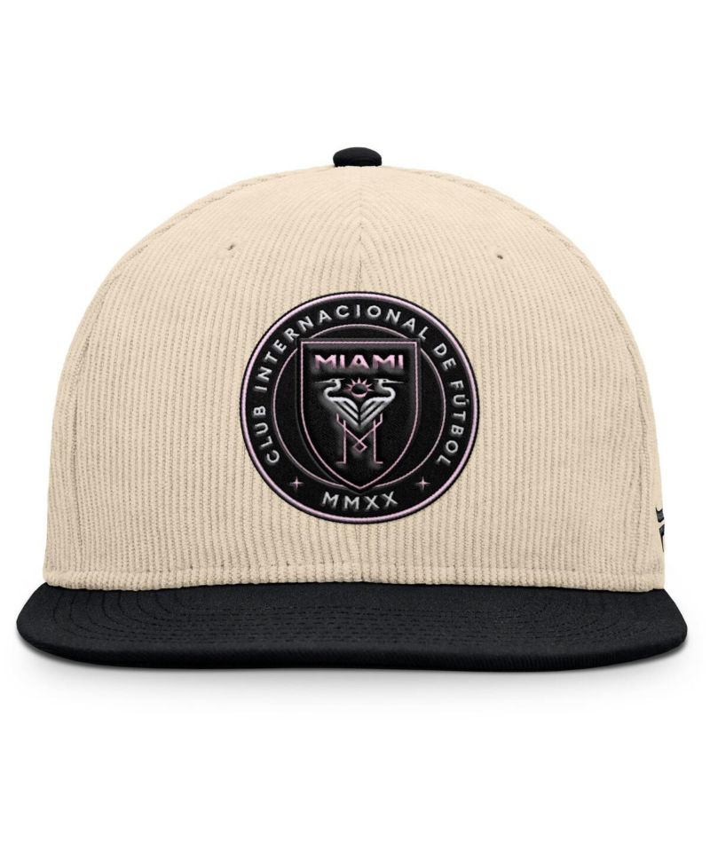 Men's Cream Inter Miami CF Tempo Corduroy Snapback Hat