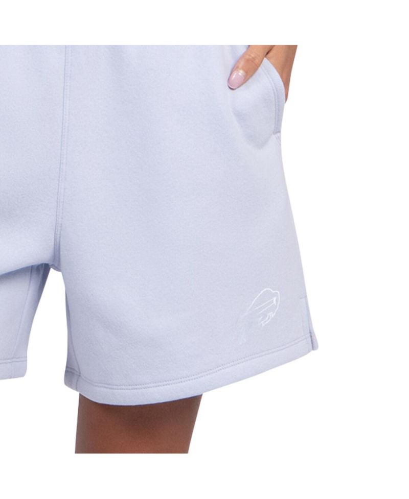Women's Pastel Blue Buffalo Bills Travel Pastels Fleece Shorts