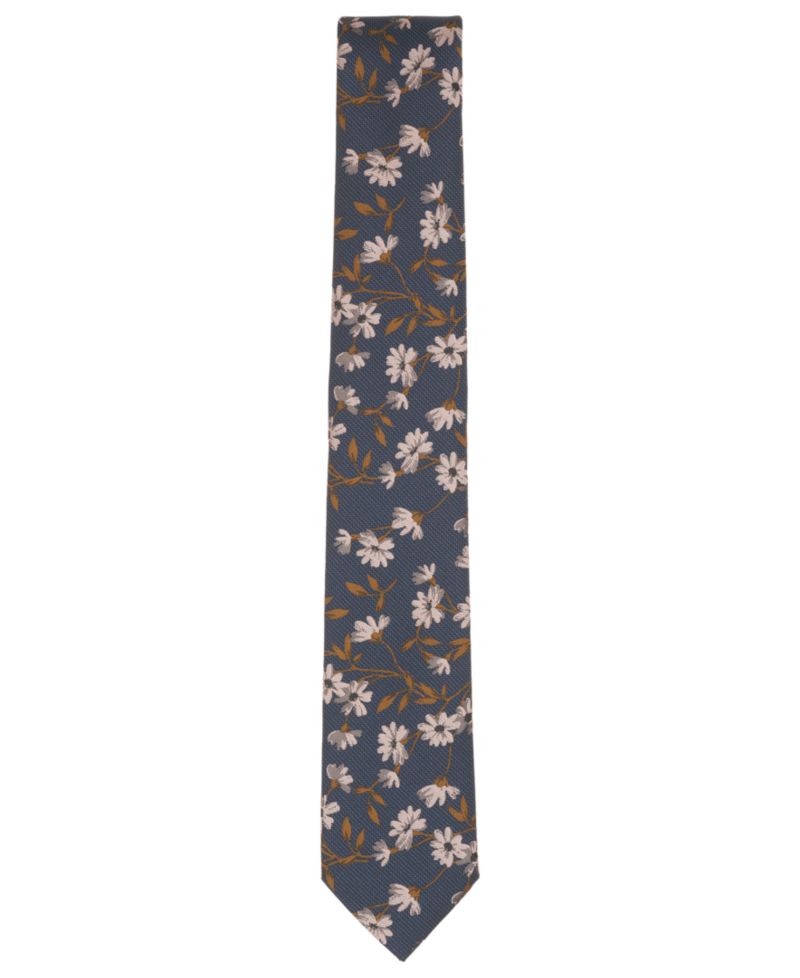 Men's Maple Floral Pattern Tie