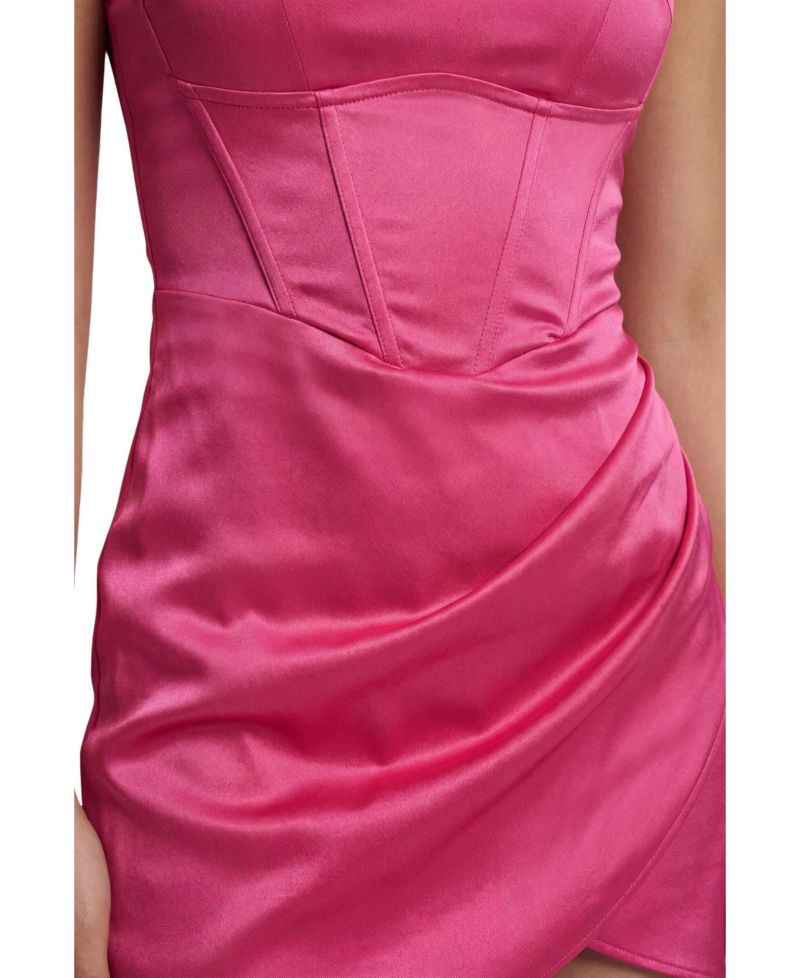 Women's Corset Mini Satin Dress