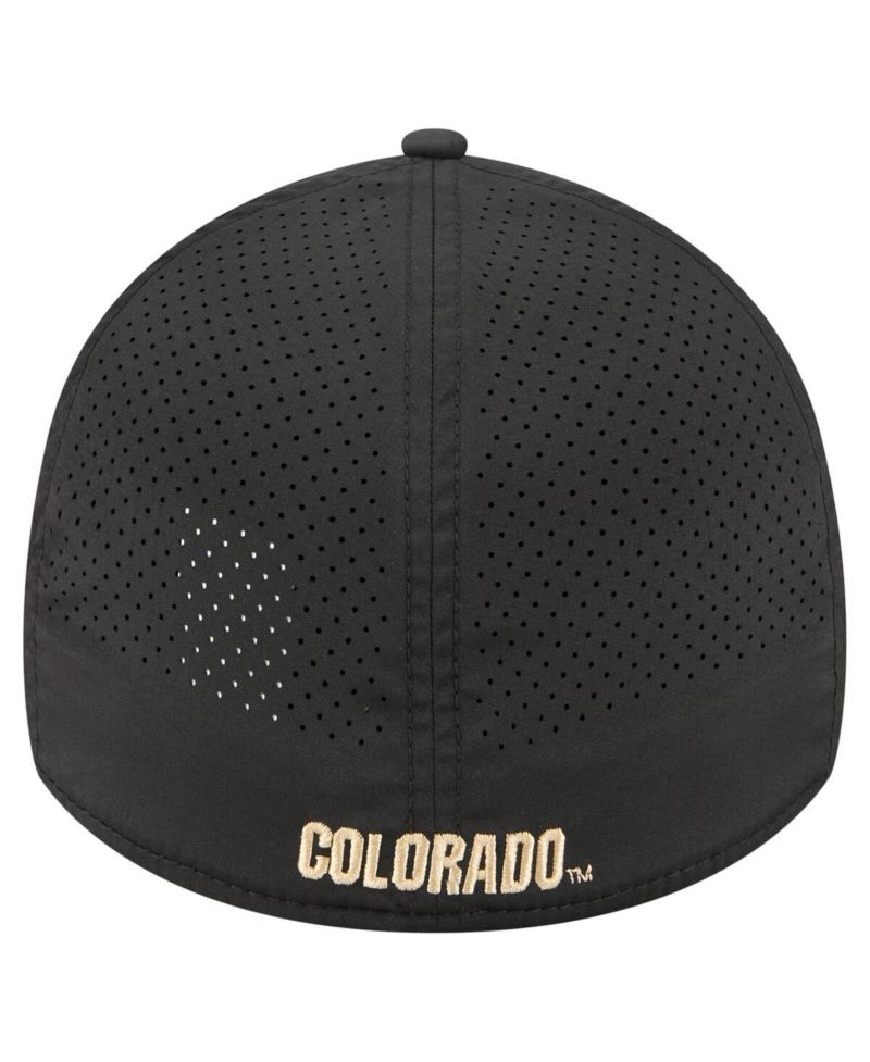 Men's Black Colorado Buffaloes Rope 39THIRTY Flex Hat