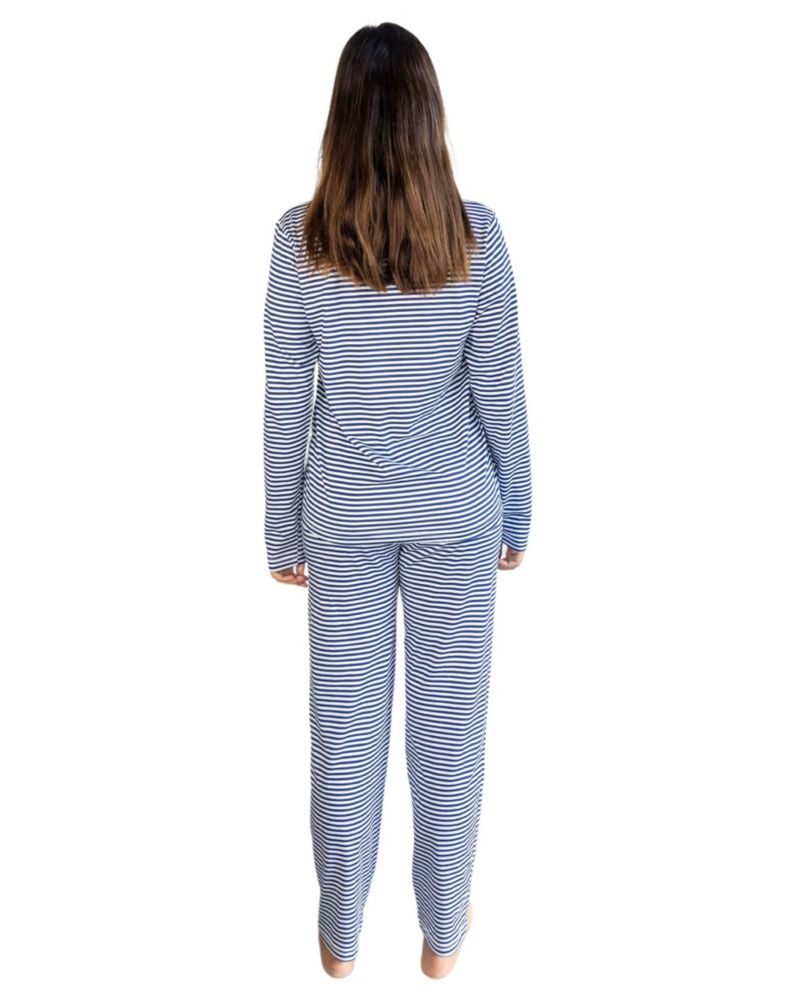Women's Organic Cotton Jersey Two Piece Long Sleeve Pajama Set