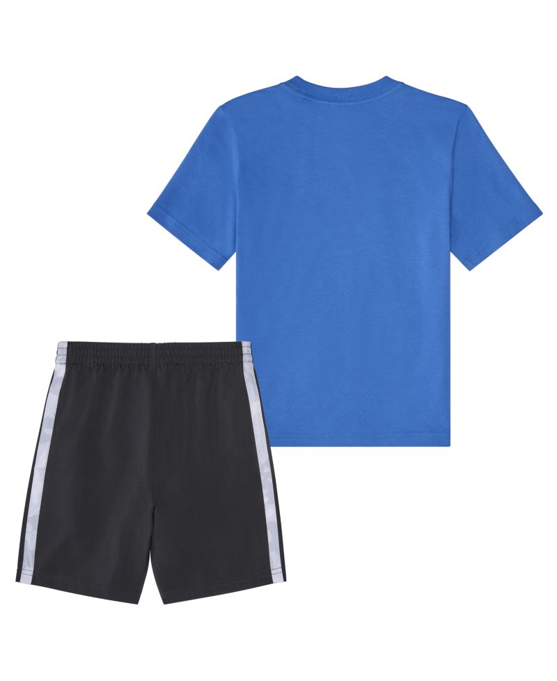Baby Boys' Short-Sleeve Camo 3-Stripe T-Shirt and Woven Shorts, 2-Piece Set