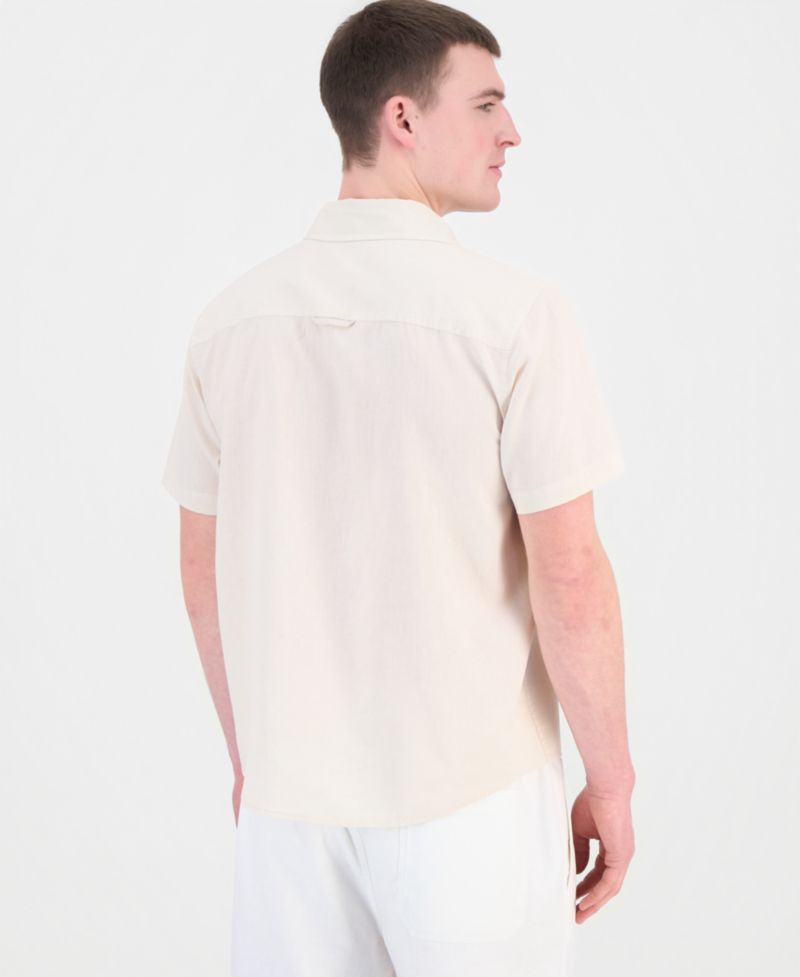 Men's Garment Dyed Linen Blend Hero Shirt
