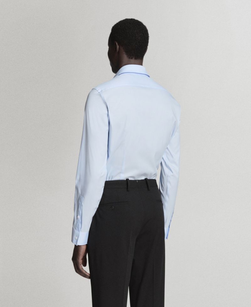 Men's Super Slim Fit Cotton Stretch Dress Shirt
