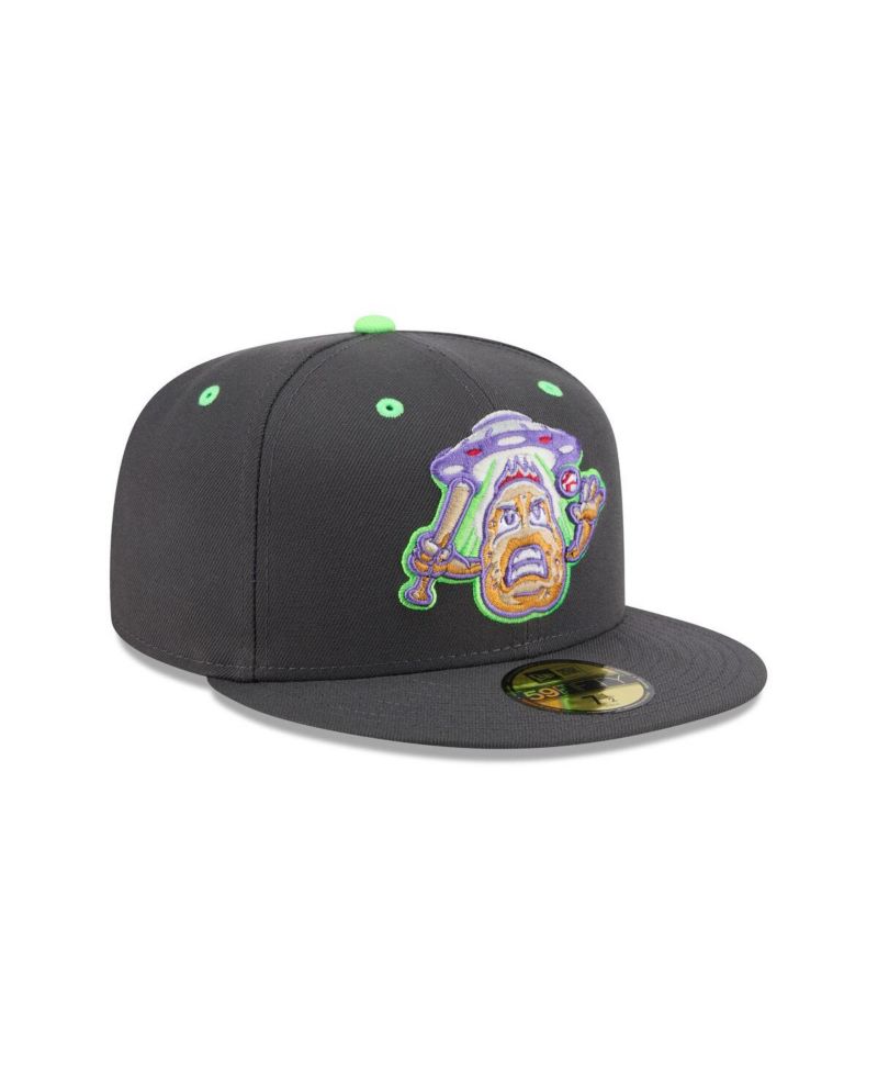 Men's Charcoal New Hampshire Fisher Cats Theme Nights 59FIFTY Fitted Hat