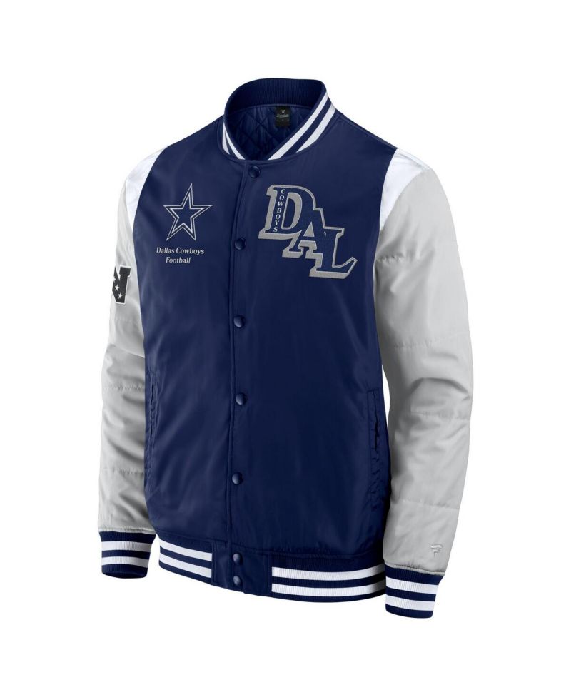 Men's and Women's Navy Dallas Cowboys Elements Elite Full-Snap Jacket
