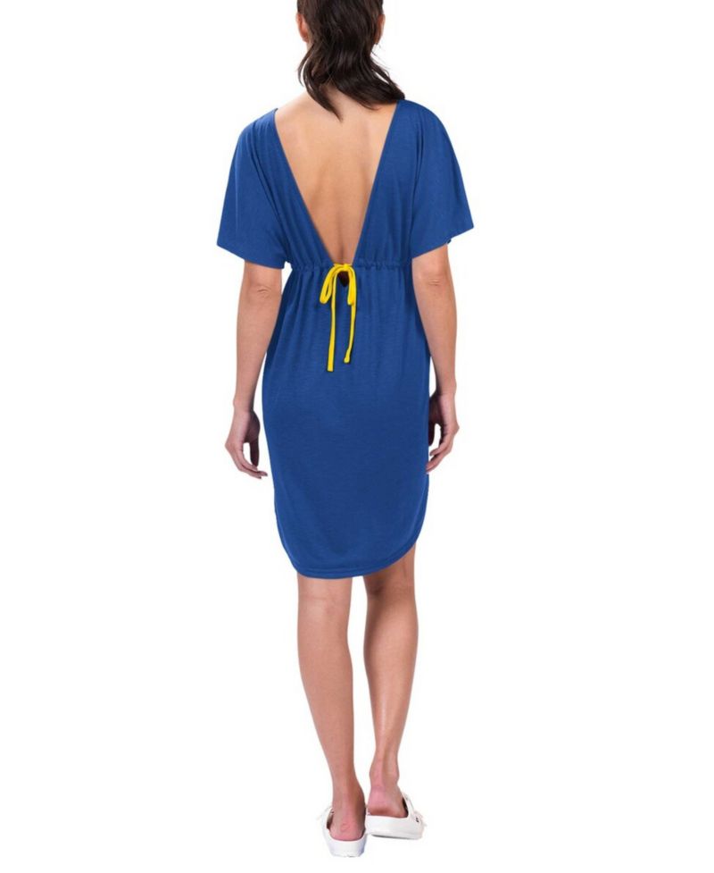 Women's Royal Los Angeles Rams Versus Swim Cover-Up
