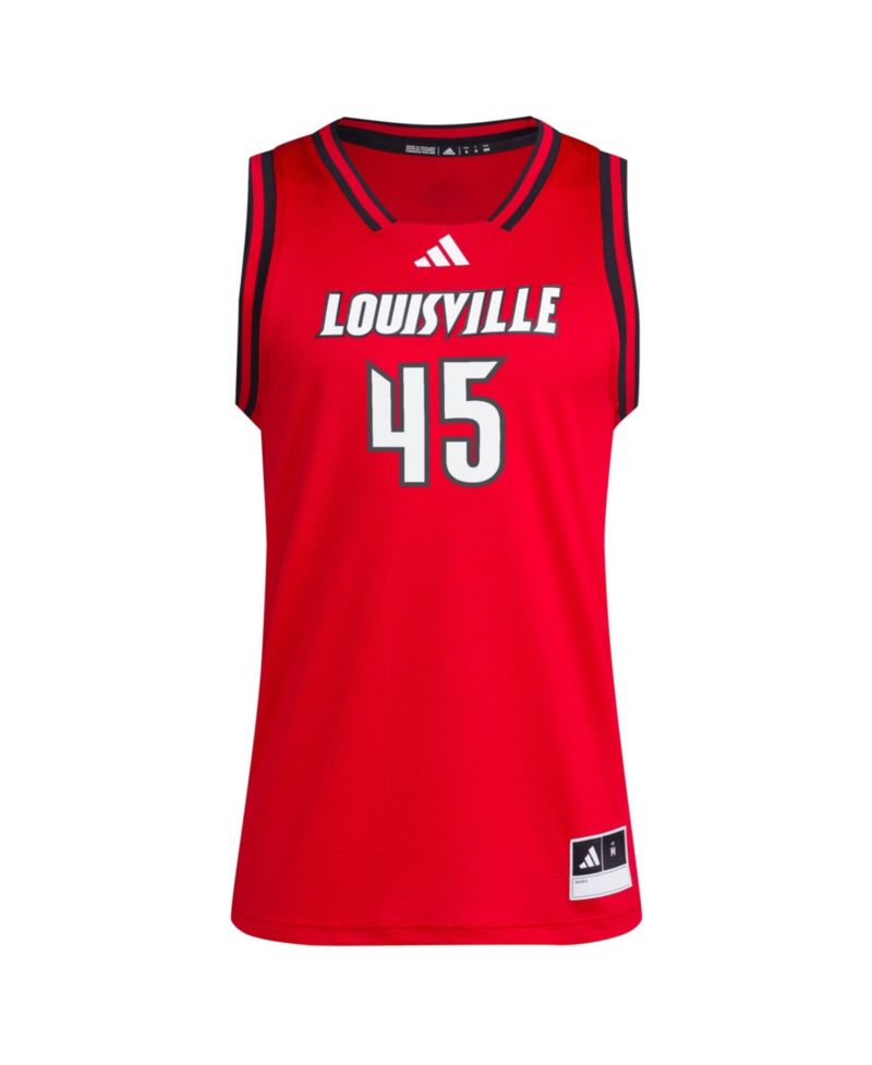 Men's 45 Red Louisville Cardinals Replica Swingman Jersey