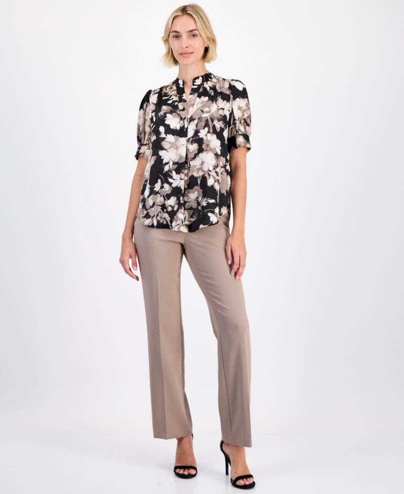 Women's Puffed-Sleeve Top
