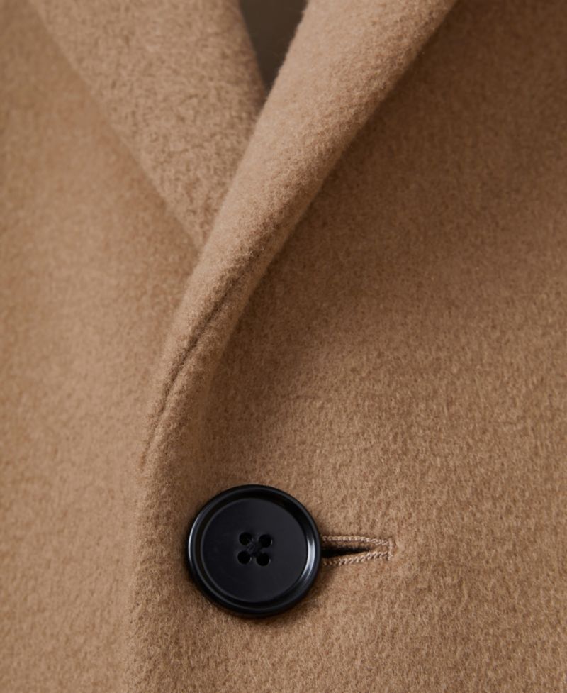 Men's Gable Epsom Wool-Blend Single-Breasted Mid-Length Overcoat