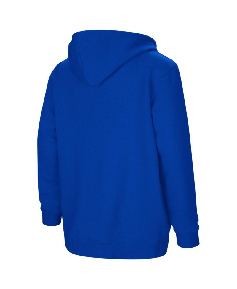 Big Boys Royal Kansas Jayhawks 2-Hit Team Pullover Hoodie