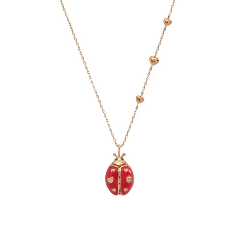 Make Your Own Luck' Ladybug Locket Pendant