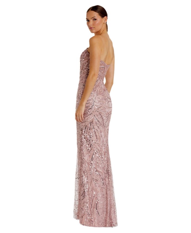 Women's Strapless Embellished Gown