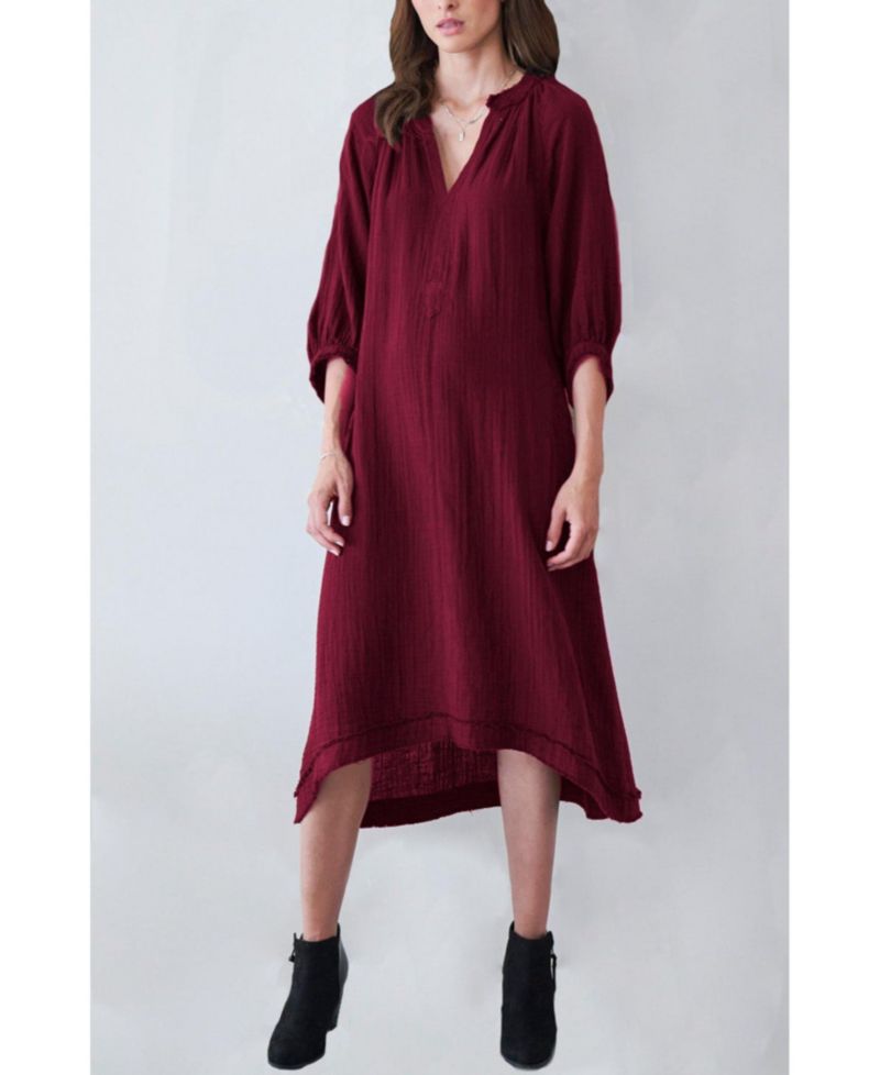 Women's Ocean+Main Gauze Dress with Pockets