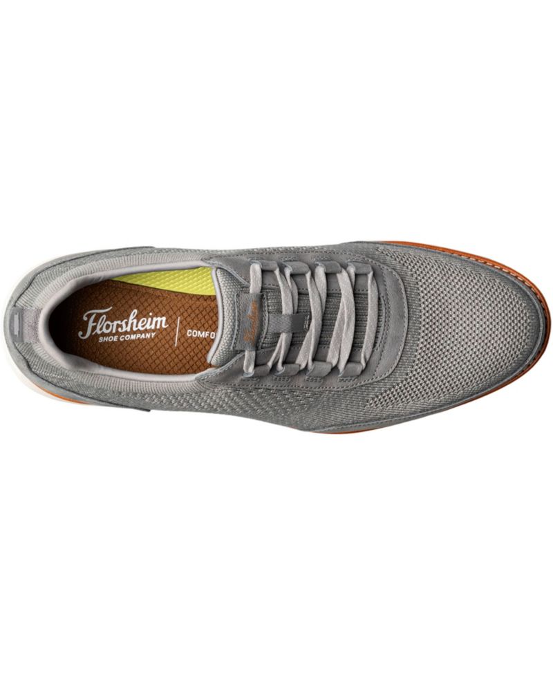 Men's Launch Knit Elastic Lace Slip On Sneaker