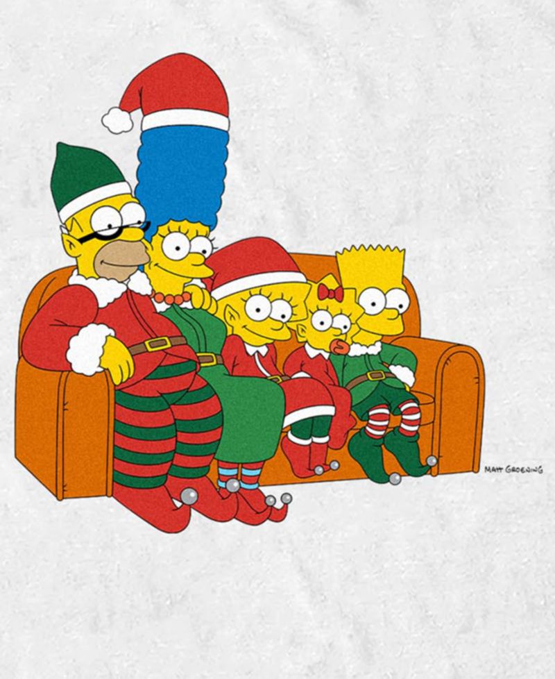 Men's Christmas Couch Graphic T-Shirt