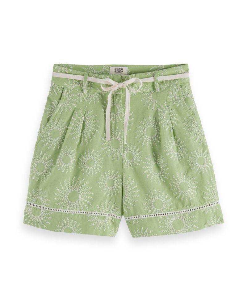 Women's High Rise Broderie Shorts