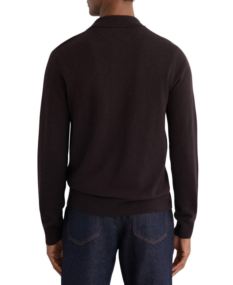 Men's Gideon Wool Stitch-Detail Button Sweater