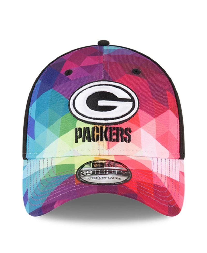 Men's and Women's Multicolor, Black Green Bay Packers 2023 NFL Crucial Catch 39THIRTY Flex Hat