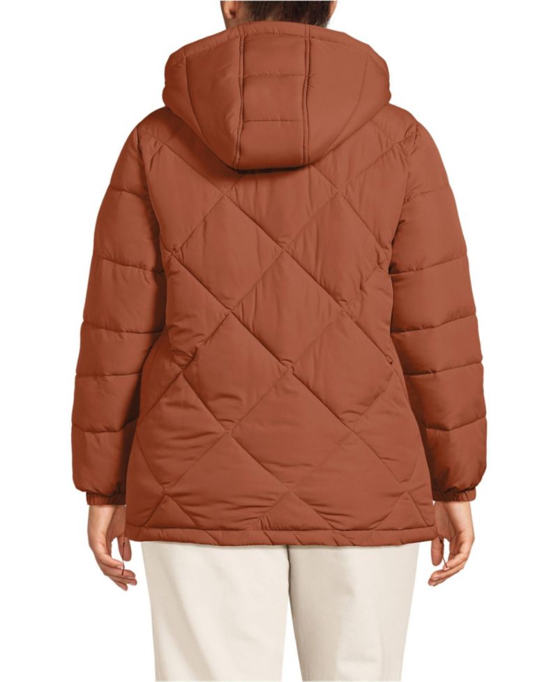 Plus Size FeatherFree Insulated Diamond Quilted Jacket