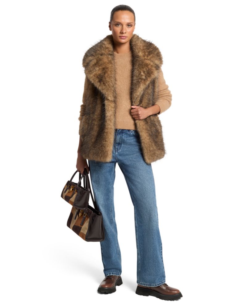 Women's Faux Fur Long Vest