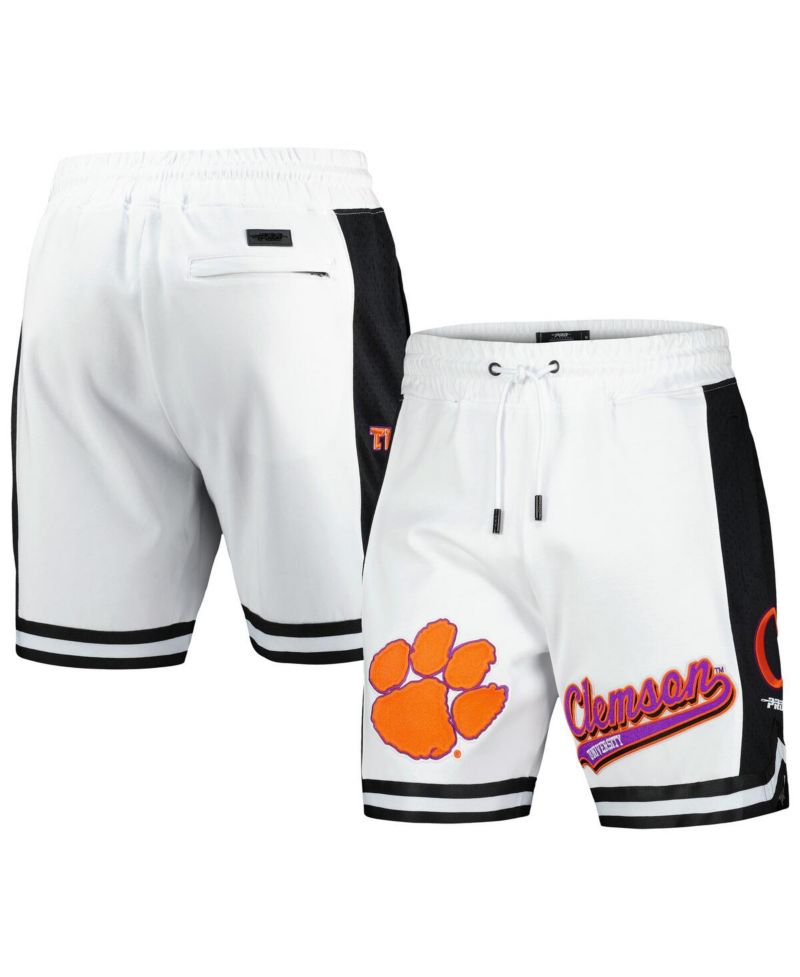 Men's White Clemson Tigers Script Tail DK 2.0 Shorts