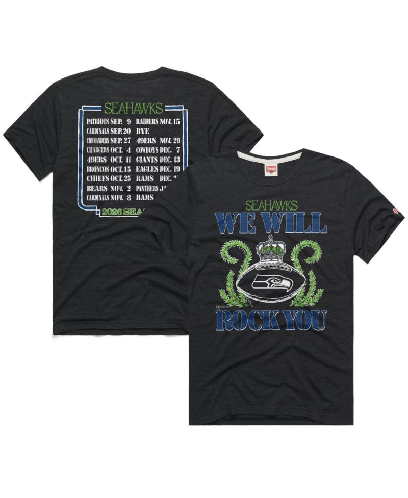 Men's and Women's Seattle Seahawks Schedule Queen Relaxed-Fit T-Shirt