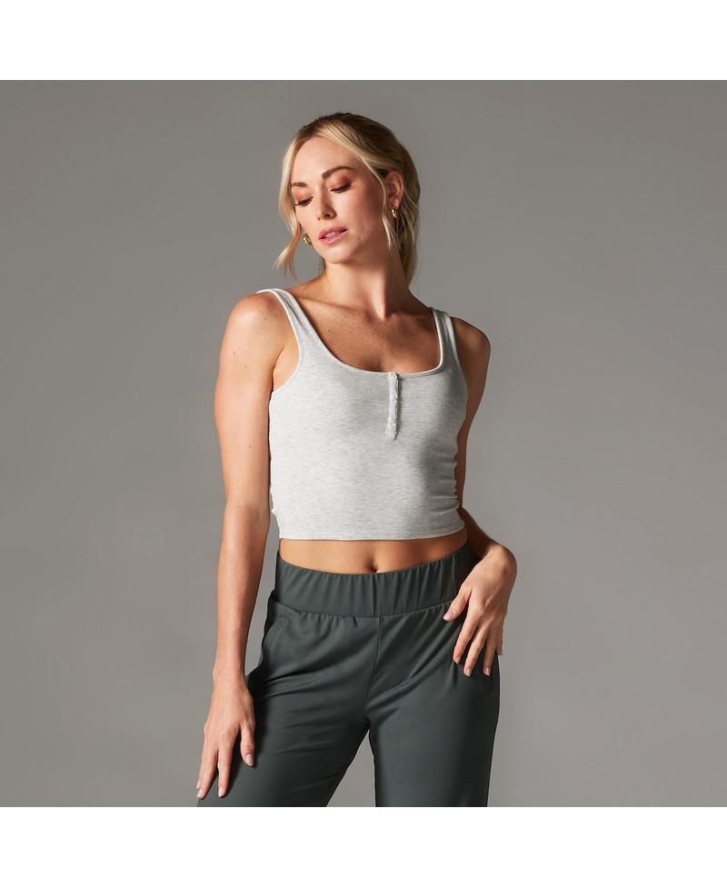 Women's Fitted Henley Tank