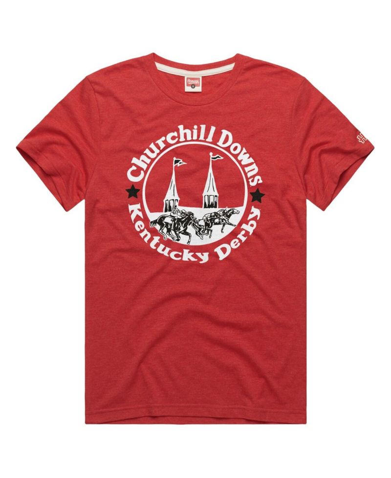 Men's Red Kentucky Derby Twin Spires Tri-Blend T-Shirt